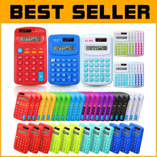 48-Piece Pocket Calculator Set - 4 Function Battery Powered for School & Home
