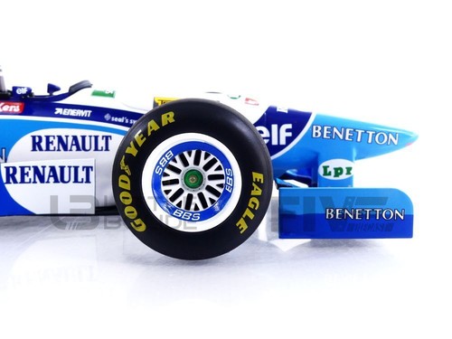 MINICHAMPS 1/18 - BENETTON RENAULT B195 - WINNER GP FRENCH 1995 (M. SCHUMACHER) - Picture 7 of 12
