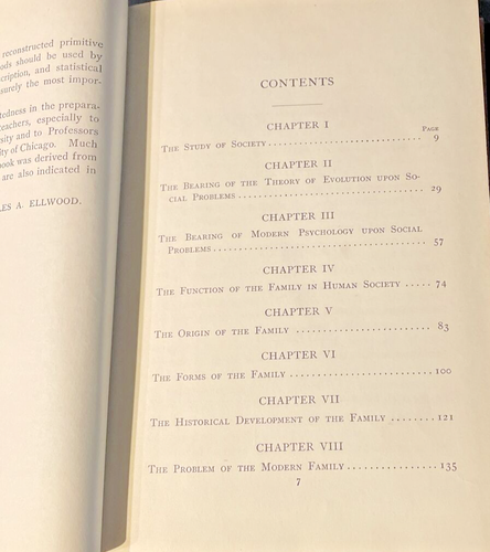 Sociology and Modern Social Problems Charles A Ellwood 1910 Hard Cover Rare READ - Foto 10 di 19
