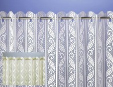 Lace Pleated Vertical Blind Cream or White Corsica choice of sizes