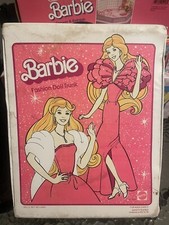 Vintage 1982 Mattel Barbie Fashion Doll Accessories Storage Trunk No. 1004