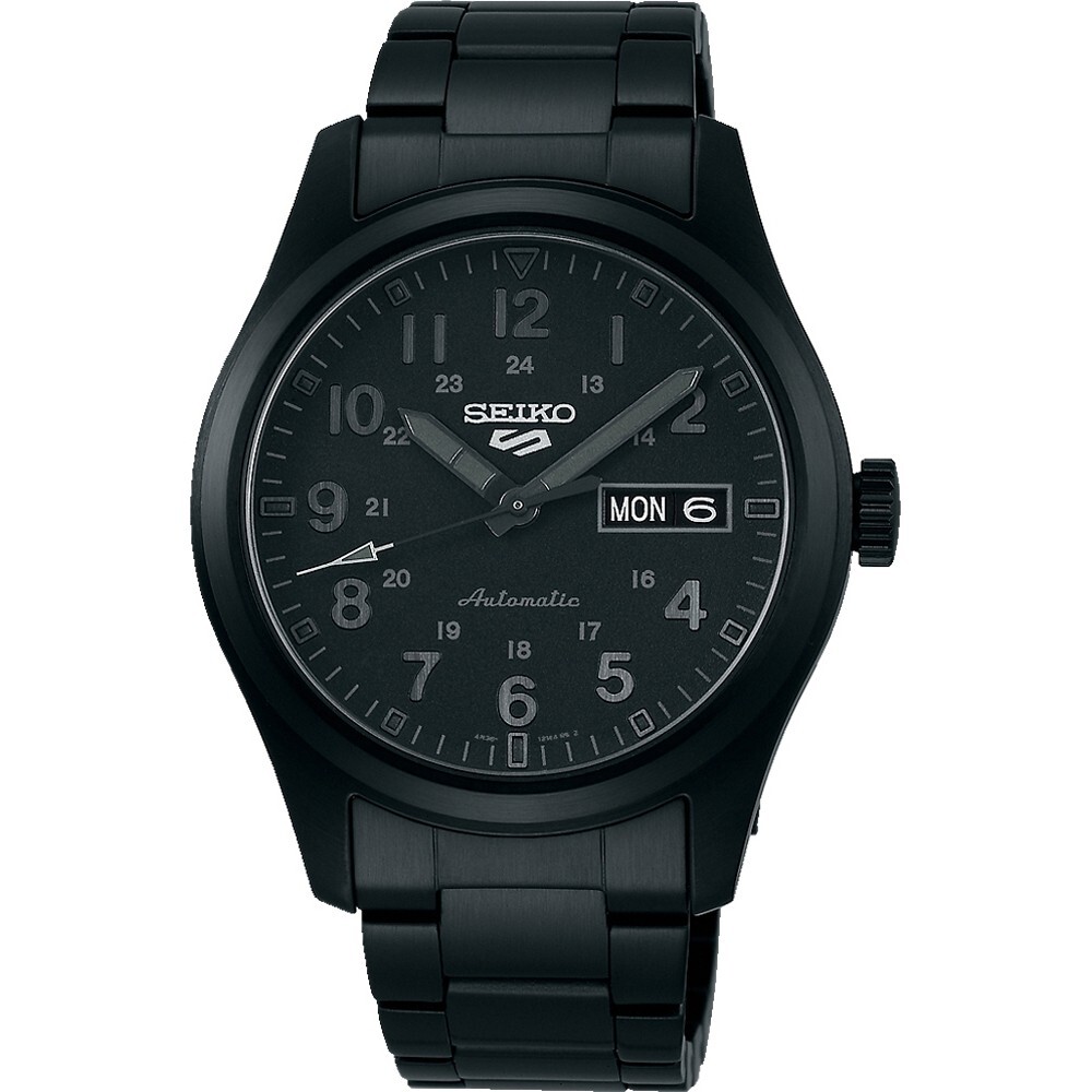 セイコー SEIKO 腕時計 5 SPORTS SRPJ09K1 Seiko 5 Sports Style Black Stainless Steel Automatic 100m