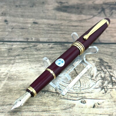 PILOT CUSTOM 98 FOUNTAIN PEN 14k-585 GOLD Nib:F VINTAGE BORDEAUX