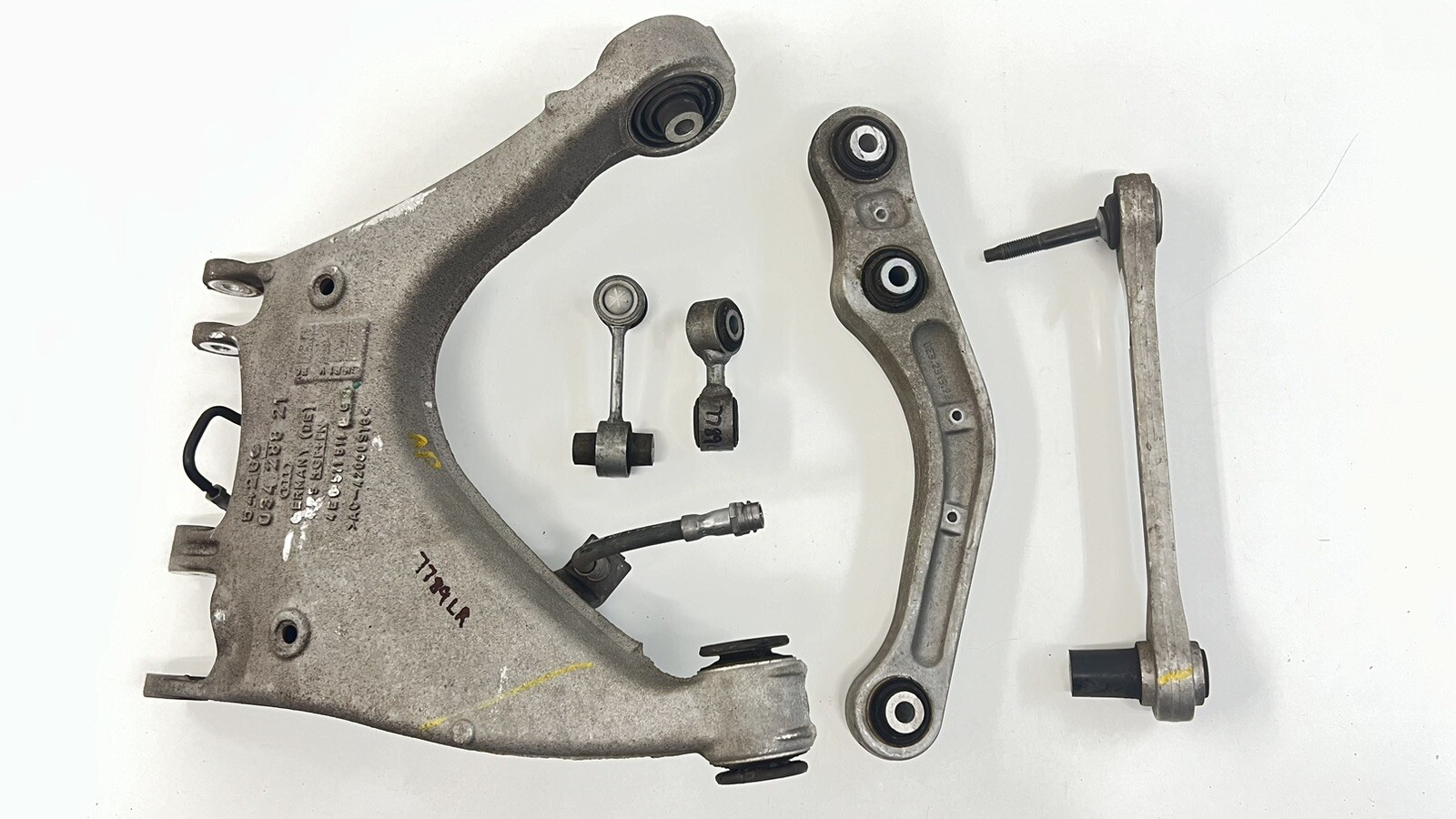13-18 BENTLEY FLYING SPUR DRIVER LEFT REAR CONTROL ARM SET OF 5 OEM