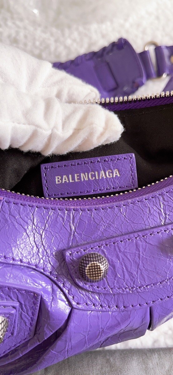 New Authentic $2550 Balenciaga Le Cagole XS Lambskin Leather