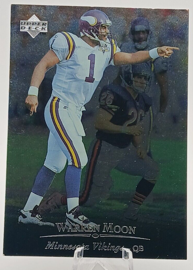 Minnesota Vikings 1996 Upper Deck Silver Collection - #107 Warren Moon (2 Card M