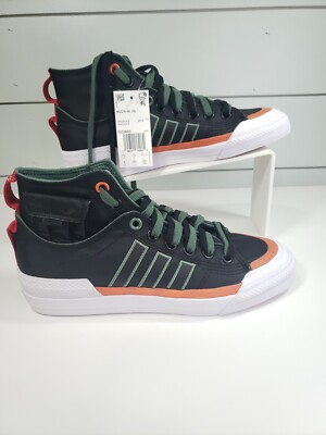 Adidas Nizza High Double Laced Black Green Oxide GZ2653 Sneakers