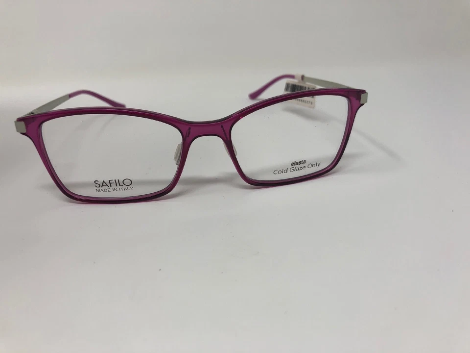 Gafas SAFILO ELASTA SA6053 12P Italia 51-15-140 cristal púrpura/plata CZ93 Foto 4 de 4