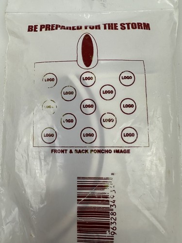 (2) Florida State University FSU Adult Gameday Rain Poncho - New - Picture 5 of 5