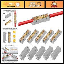 10Pcs 6 AWG Wire Connector Nut Kit, 80A Splicing Quick Connect Terminals