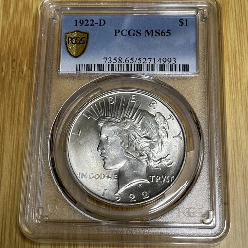 1922-D Peace Silver Dollar PCGS MS65