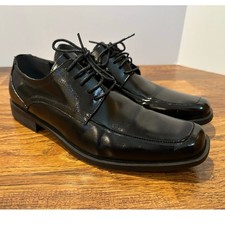 Stacy Adams Calhoun Moc Toe Lace-Up Oxford Dress Shoes Men s Size 10 Black