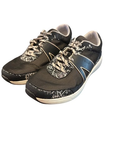 Alegria TRAQ Qarma Qwik Smart Walking Shoes Black White QAR-5993 Size 40 US 9.5