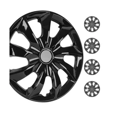 WolfX 17 Inch Hubcaps Set of 4 Wheel Rim Cover (Only Fit for Iron Hub) ABS Ma...