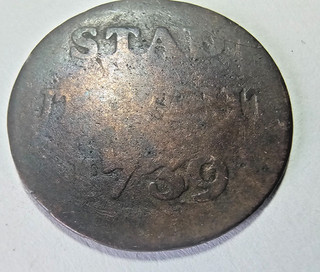 Antike seltene Münze (evtl.) Königreich Holland 1 Deut 1739