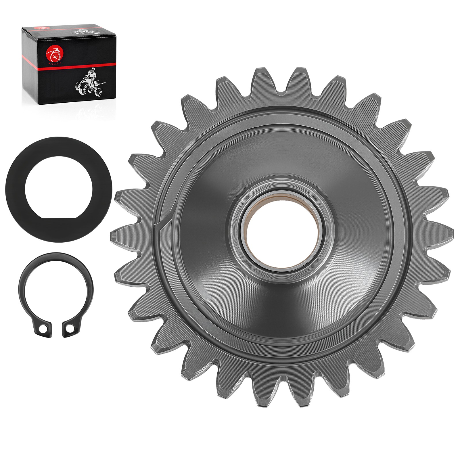 Kick Starter Idler Gear + Washer C Clip For Yamaha RZ350 84-85 Banshee 350 87-06