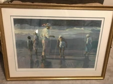 Don Hatfield Slack Tide. 38x24 framed and matted Serigraph