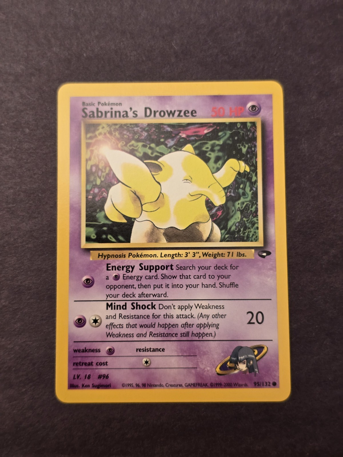 Pokémon Tcg Sabrina's Drowzee 95/132 Gym Challenge Regular Nm