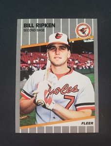 INFAMOUS 1989 Fleer #616 Bill “Billy” Ripken F**k Face Error - Baltimore Orioles