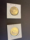 Lot of 2 1964-D Kennedy Half Dollars