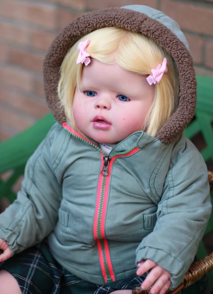 Peggy By Regina Swialkowski Toddler Reborn Baby Doll Girl Awake Realistic Awake - Immagine 2 di 4