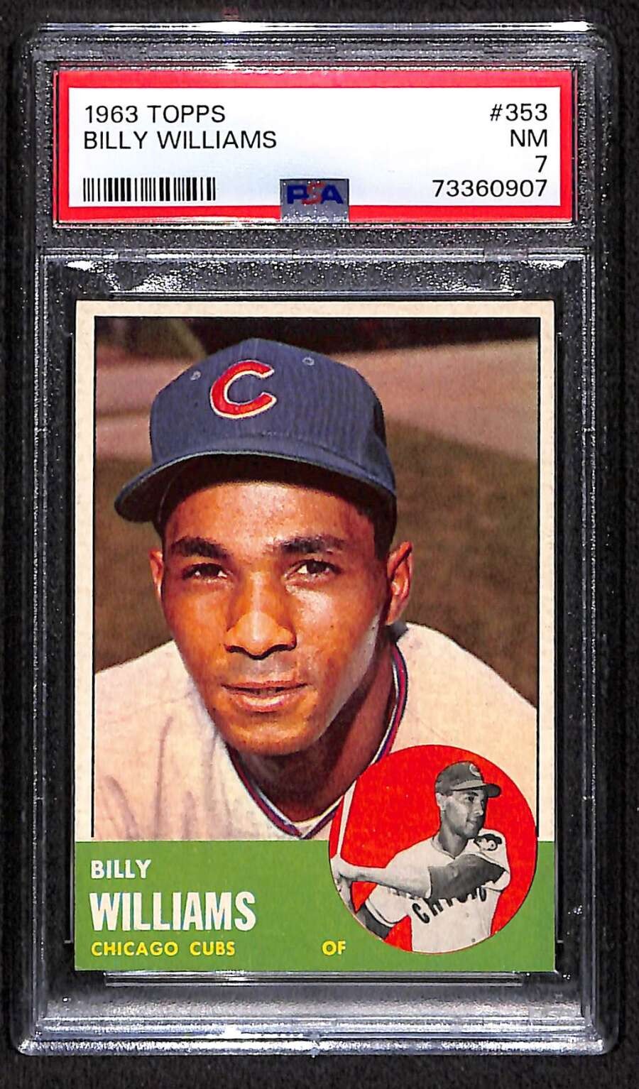 1963 Topps #353 Billy Williams HOF  PSA 7 NM C98403