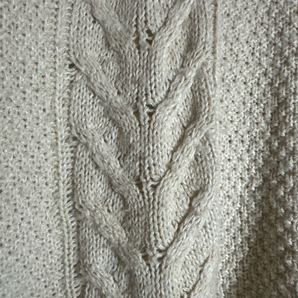 Suéter Simply Vera Wang Mujer Medio Cuello Simulado Manga Larga Grueso Brillante Foto 2 de 4