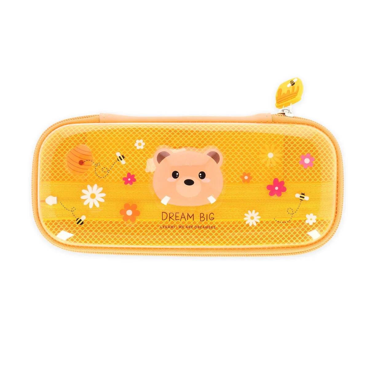 LEGAMI - Wonderwow Federmäppchen, Teddy Bear Motiv | 2 Fächer und Stifthalter innen, Innenfach mit Netzstoff, Reißverschluss, 23 x 11 x 5 cm - Bild 2