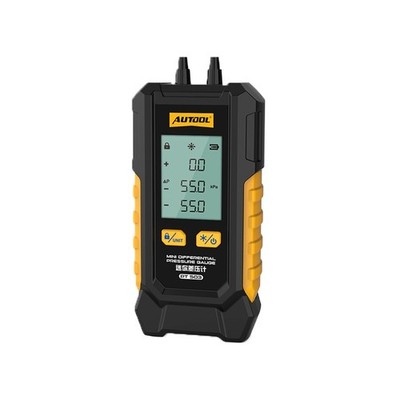 Manometer Dual Port Differential Pressure Gauge Mini HVAC Gas Air Pressure Test