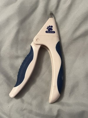 Dog Cat Pet Nail Clippers Top Paw Guillotine Nail Clipper Blue & White
