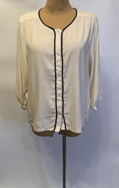 Women Rag & bone Shirt Beige Silk 38 / M / 46