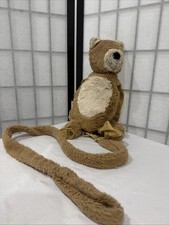 Eddie Bauer Bear Plush Toddler Kid Tether Child Harness Backpack Leash Tan Boy