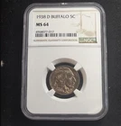1938-D BUFFALO NICKEL NGC MS64 Ready to ship
