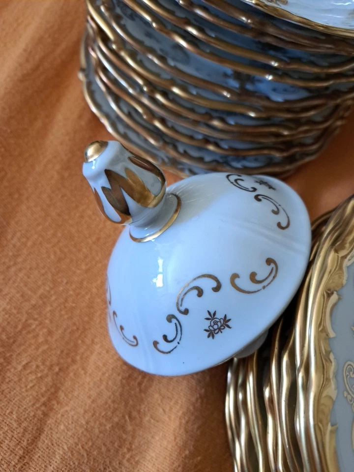 Antikes Barock  Kaffeeservice,Reichenbach, 12 Personen,fine China - Bild 4 von 4