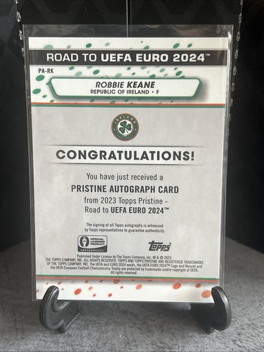 2023 Topps Road to Euro 24 Robbie Keane Auto Ireland #PA-RK - Bild 2 von 2
