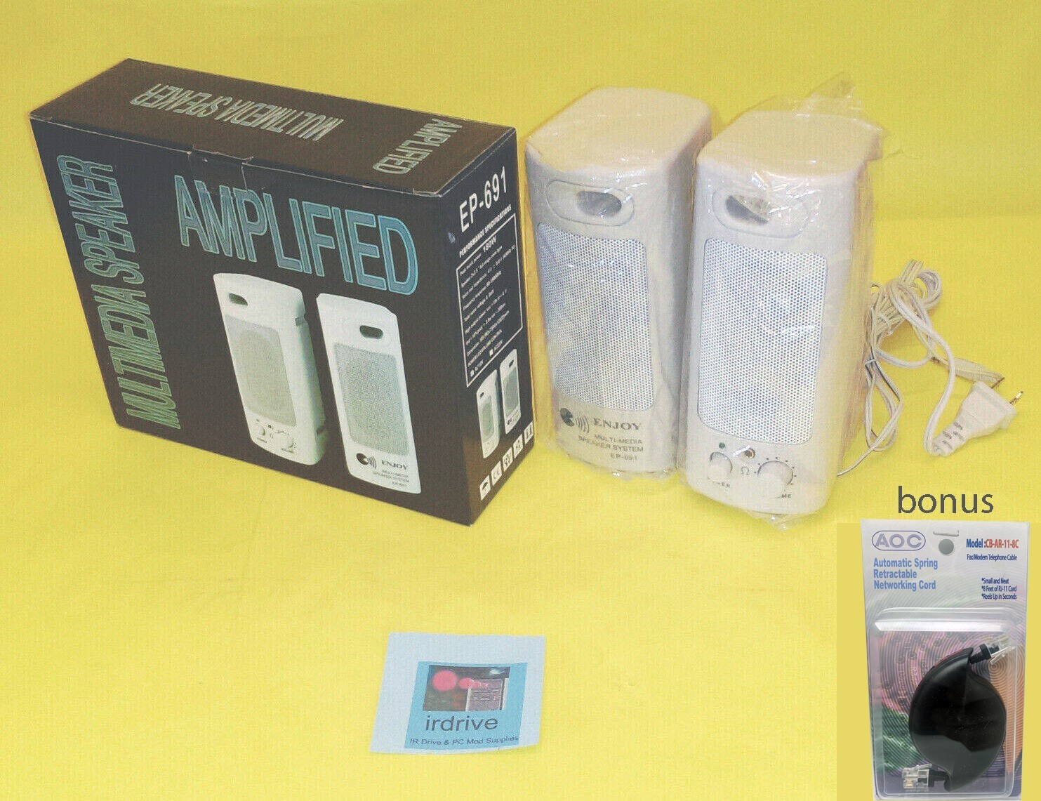 NEW Enjoy 180W Amplified Multimedia PC System Beige Speaker 