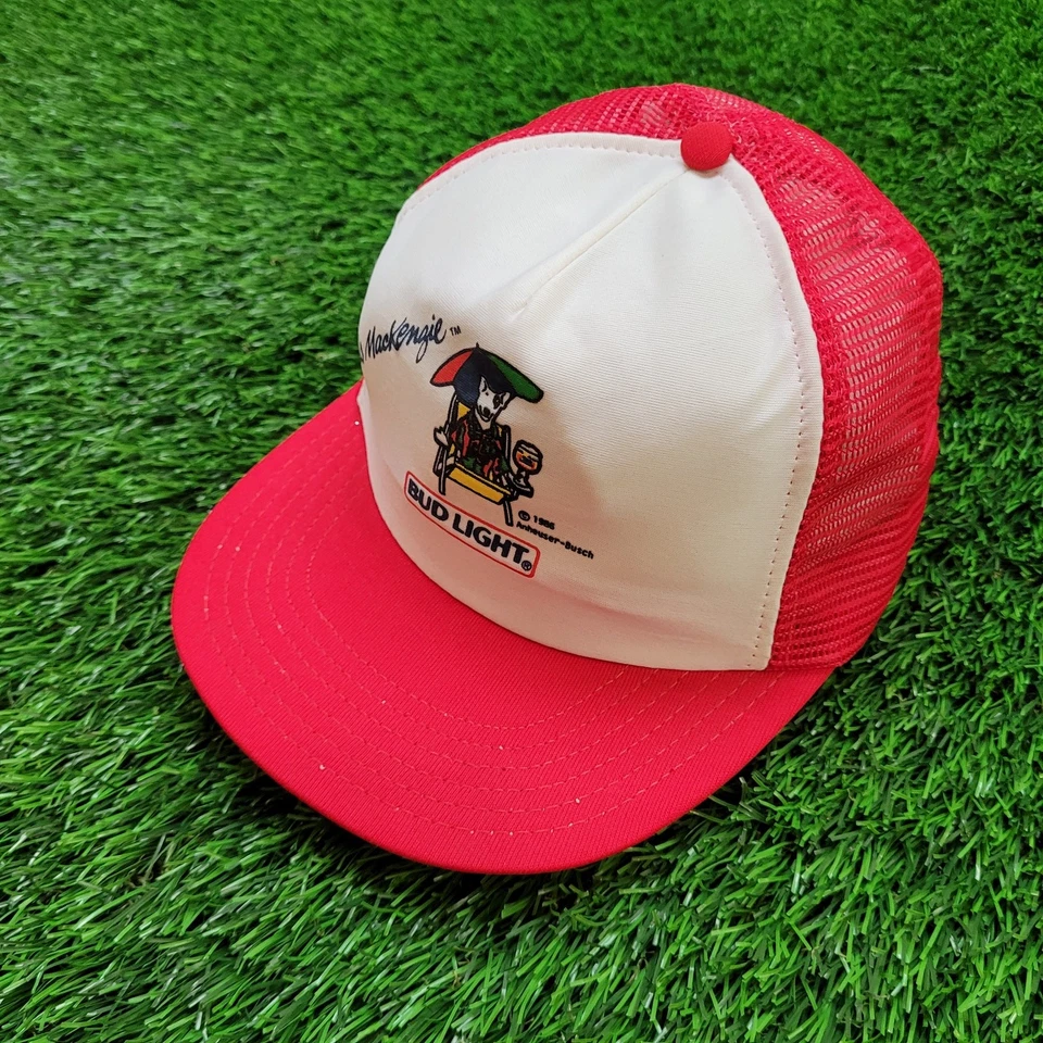 De colección 1985 Spuds MacKenzie Bud Light Trucker Sombrero Snapback Hecho en EE. UU. Años 80 Foto 2 de 4