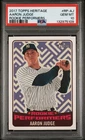 2017 Topps Heritage Aaron Judge Rookie Card RC Performers PSA 10 GEM MINT #RP-AJ