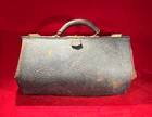 GREAT ORIG CIVIL WAR ERA DOCTOR'S LEATHER MEDICAL BAG / MONOGRAMMED