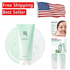 Gentle Green Plum Facial Cleanser - Exfoliating Gel for Clear Skin, 3.38 fl. oz.