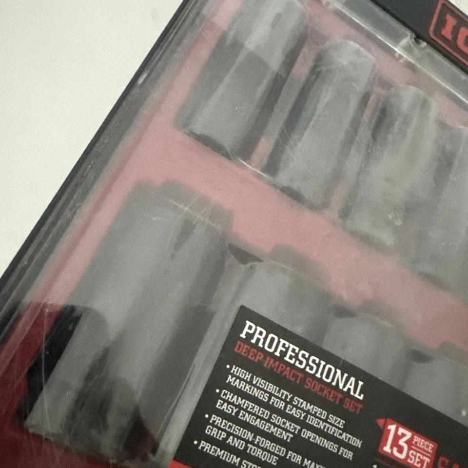 ICON Deep Impact Socket Set 1/2" Drive SAE 6 Point 13 Pc.  7/16” To 1-1/4” - New - image 4 of 4