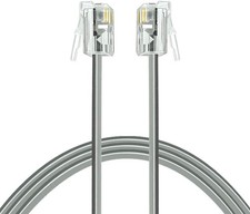 Phone Cord 6ft Telephone Cord Phone Line Cord RJ11 6P4C Male to Male for Land...