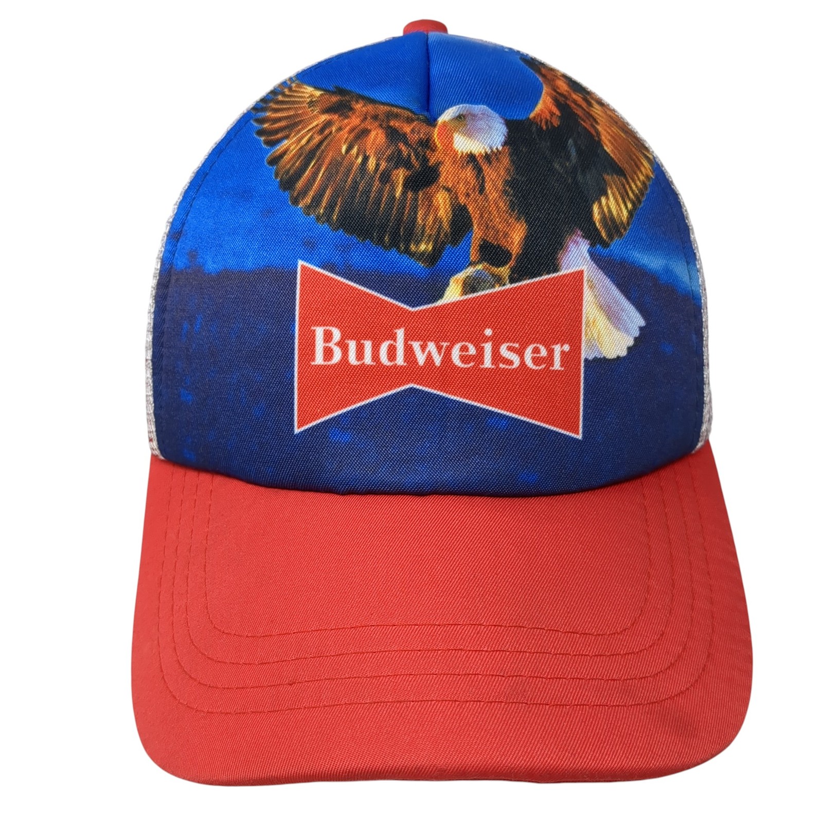 Budweiser Eagle Snapback Mesh Back Trucker Hat Mu… - image 1