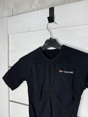X-Bionic Compression Shirt Womens S/M Black Short Sleeve Baselayer Made in Italy