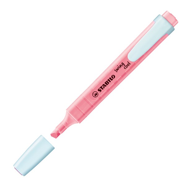 Swing cool pastel evidenziatore 1 pz punta smussata rosa - Immagine 2