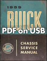 1959 Buick USB Shop Manuell Und KöRper Service Electra Lesabre Invicta Reparatur