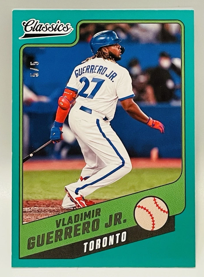 Vladimir Guerrero Jr. *5/5* 2022 Panini Chronicles Green #19 Blue Jays MLB - Image 2 of 3