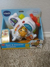 NEW VTech Soar Discover Airplane Push Pull Toys Baby and Toddler Toys