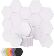 18 Pack High Density Hexagon Acoustic Panels 12"x 10"x 0.4" Soundproof Wall
