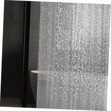 3D Pebble Pattern Waterproof Shower Curtain 72"W x 72"L Pack of 1 No Hooks